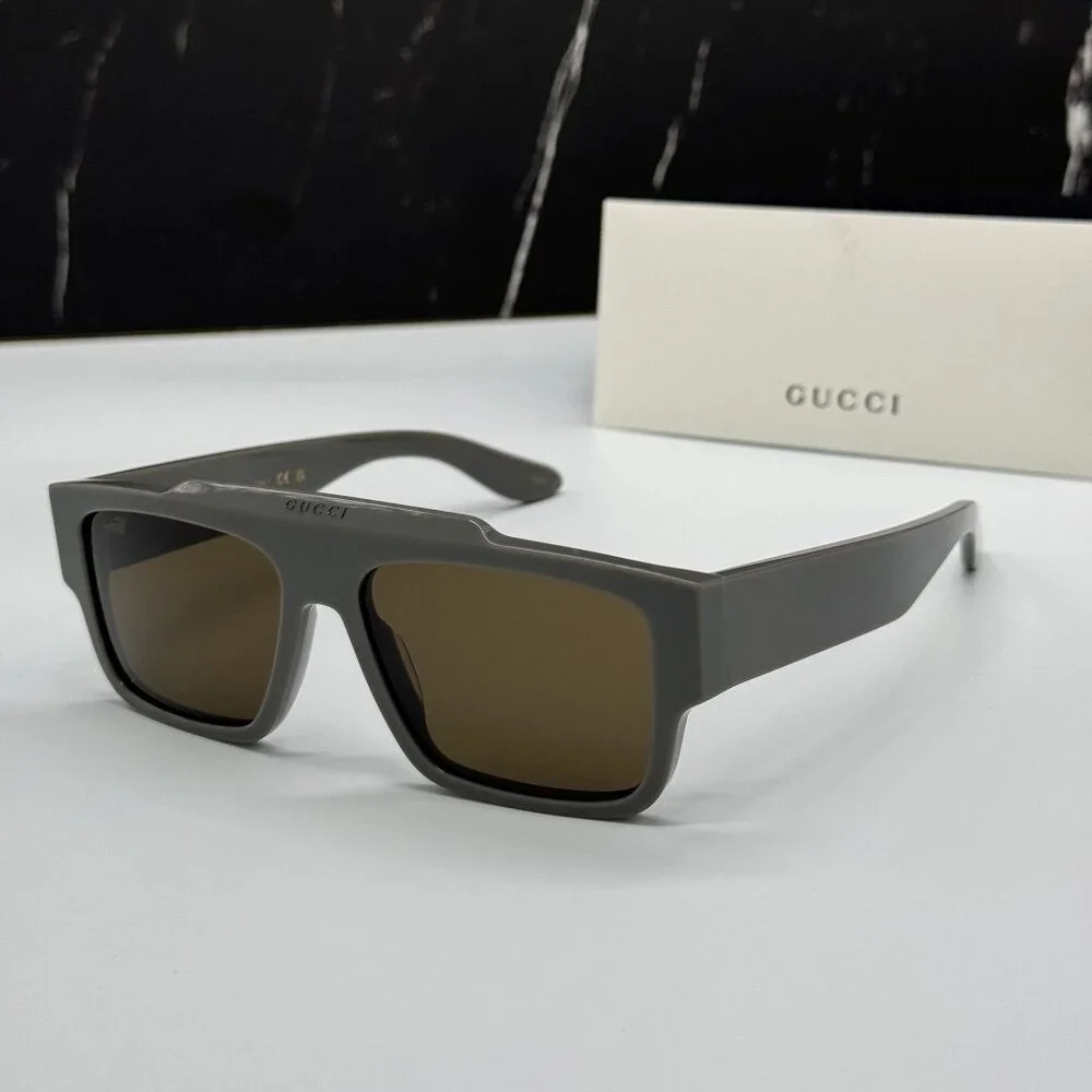 NEW GUCCI SUNGLASSES GG1460S 003 GRAY UNISEX EYEWEAR
